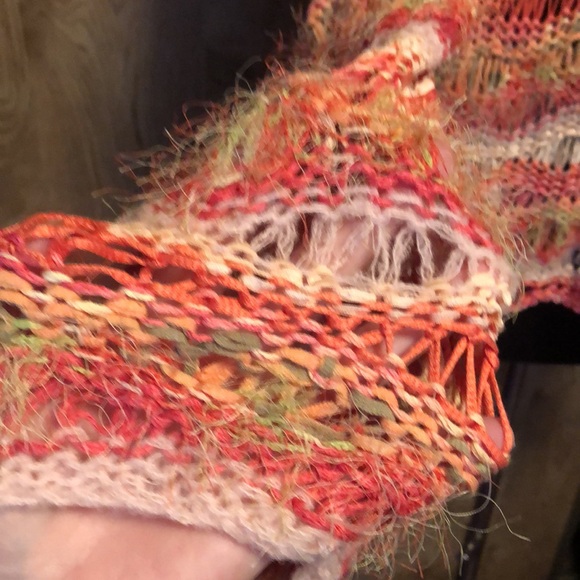 Beautiful Silk Designer Sweater by J. Jill Hand Knit Size XL - Picture 3 of 10